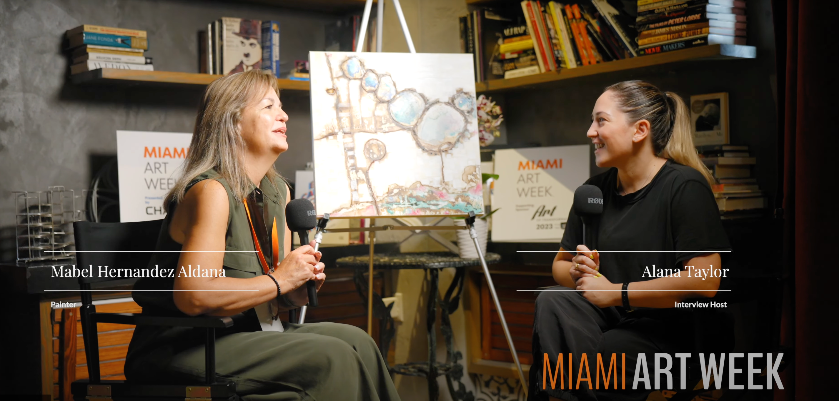 Load video: Mabel Hernandez Aldana - Miami art Week Interview